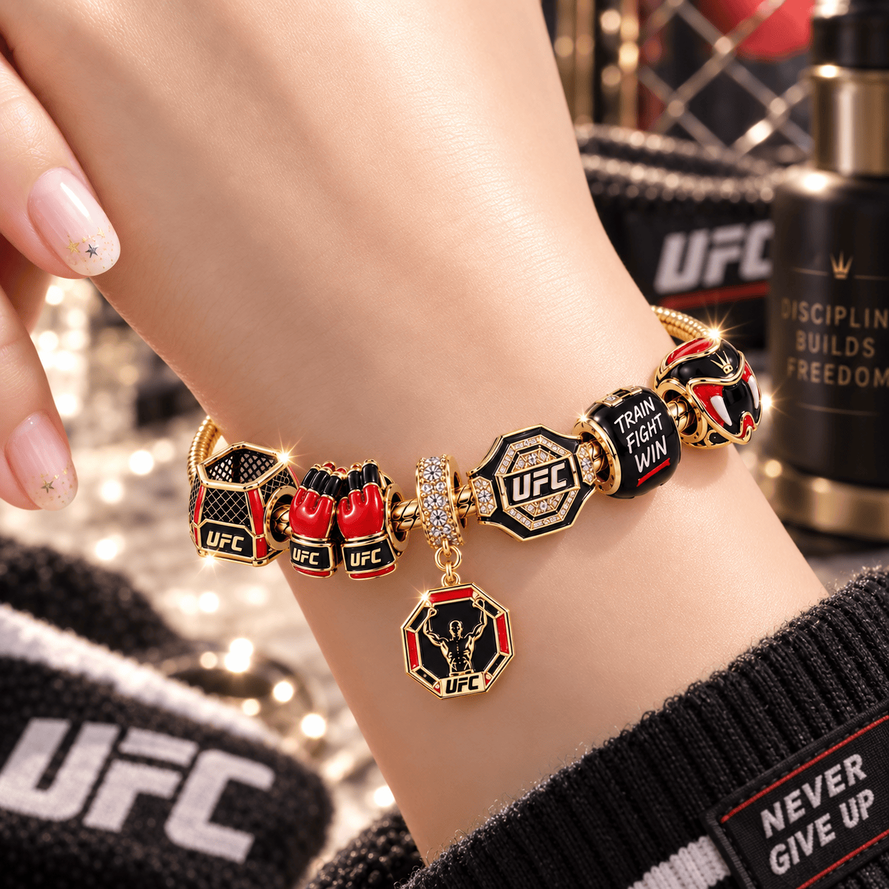 MMAA Gold Charm Bracelet Set VTH
