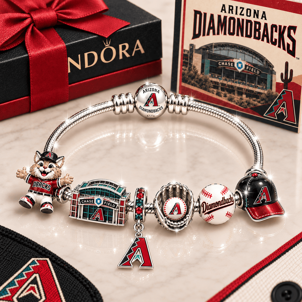 AZDB Silver Charm Bracelet Set BMD