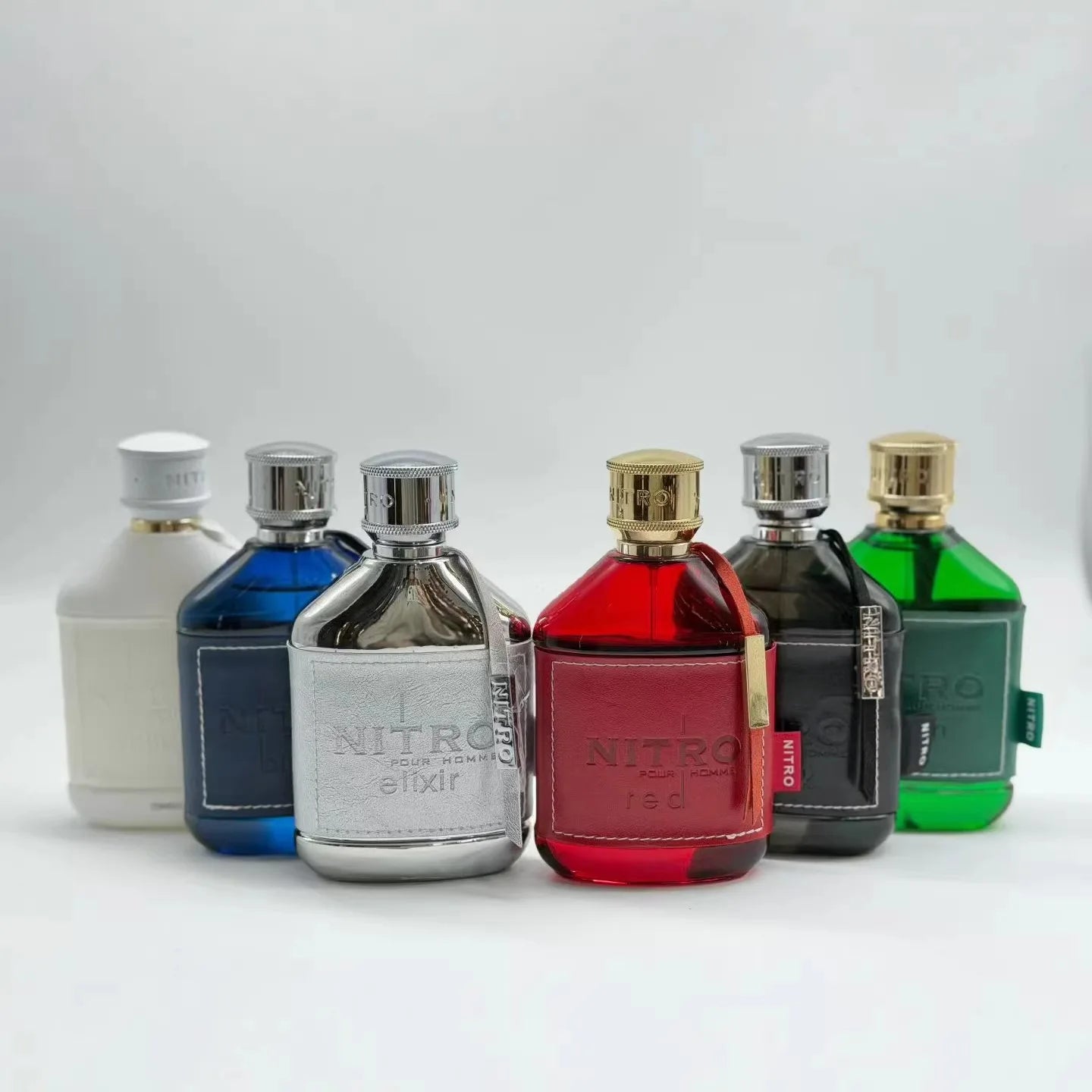 Men's Perfume, Leather Case, 7 Colors, 100ml, Long-Lasting, Dubai Arabian Middle Eastern Perfume, Women's Perfume